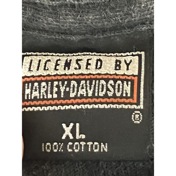 Rare Vintage 90’s Harley Davidson Round The Globe Double Sided Pocket T Shirt XL - Picture 4 of 4